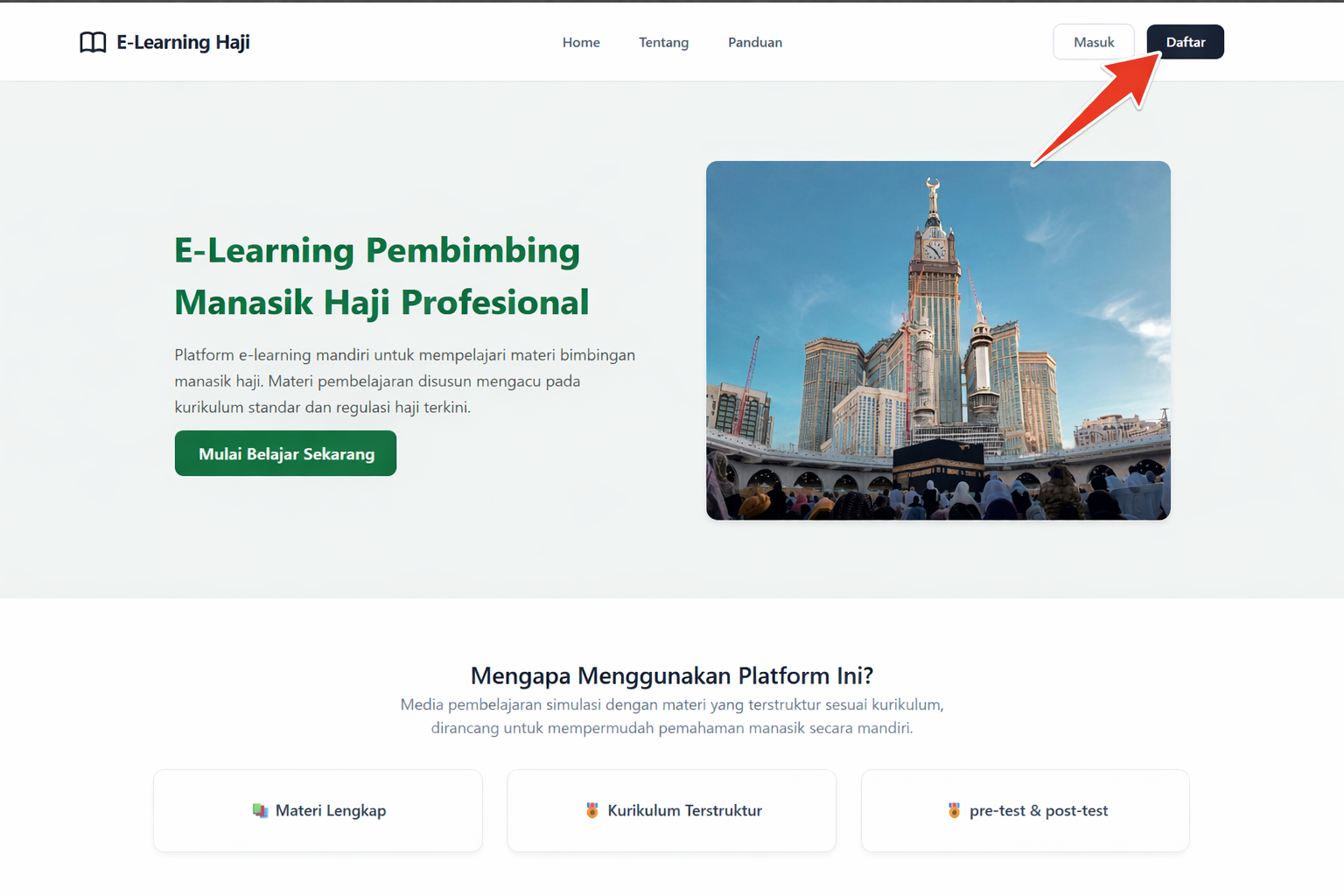 Langkah 1 Sign Up